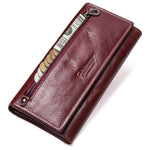 Load image into Gallery viewer, Contact&#39;s HOT Genuine Leather Women Wallet High Quality Coin Purse Female Long Clutch Wallet luxury Brand Money Bag Card Holder
