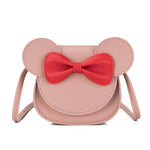 Load image into Gallery viewer, Monsisy 2020 Girl Coin Purse Handbag Children Wallet Small Coin Box Bag Cute Mouse Bow Kid Money Bag Baby Shoulder Bag Purse
