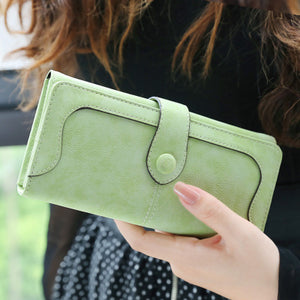 Many Departments Faux Suede Long Wallet Women Matte Leather Lady Purse High Quality Female Wallets Card Holder Clutch Carteras **Engraving not available**