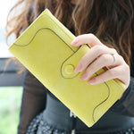 Load image into Gallery viewer, Many Departments Faux Suede Long Wallet Women Matte Leather Lady Purse High Quality Female Wallets Card Holder Clutch Carteras **Engraving not available**
