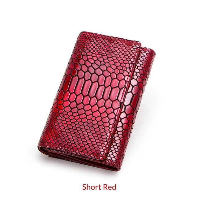 Luxury Brand Women Clutch Wallets Genuine Leather Snake Pattern Print Long Coin Purse Female Cell Phone Holder Bag Dollar Price