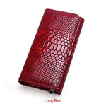 Load image into Gallery viewer, Luxury Brand Women Clutch Wallets Genuine Leather Snake Pattern Print Long Coin Purse Female Cell Phone Holder Bag Dollar Price
