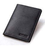 Load image into Gallery viewer, Genuine Leather Passport Cover Men Coin Purse ID Business Card Holder Travel Wallet Case For Man Brand Designer Portomonee
